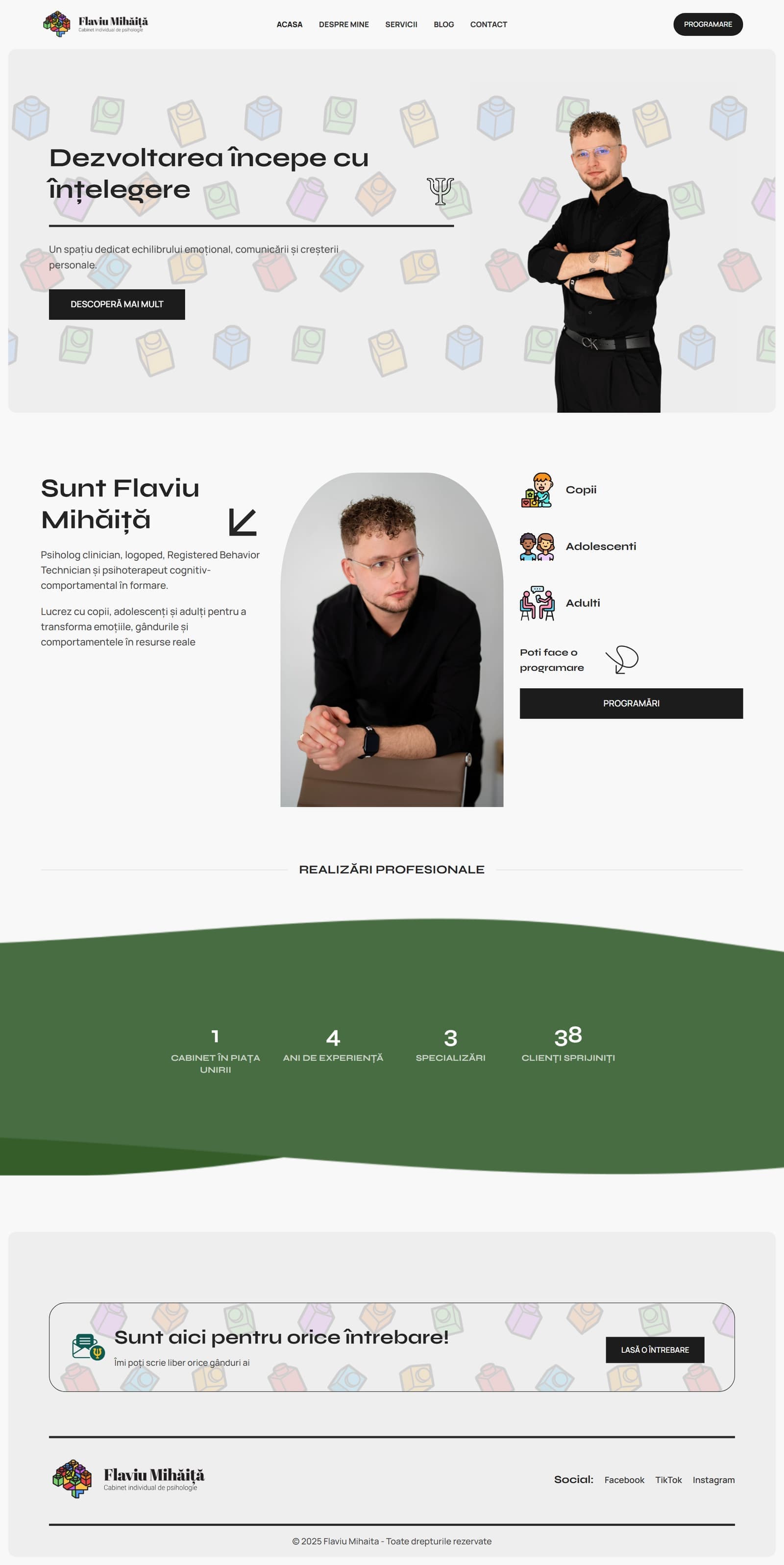 Psiholog Flaviu Mihăiță — old website